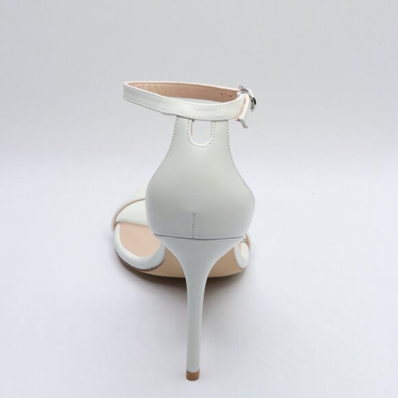 Stuart Weitzman Womens Nudistcurve 100 Sandal White 9 B - Picture 5 of 5